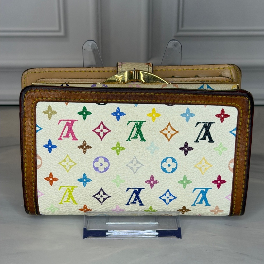 Louis Vuitton x Murakami Multicolor Kisslock Wallet | Vintage | Full Inclusion - Picture 5 of 12